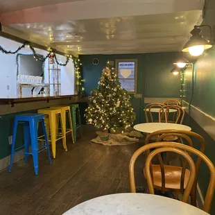 christmas tree and bar