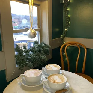 Cookie Butter Latte, Toffee Nut Latte, White Winter Latte