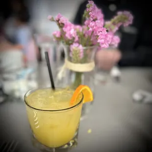 a close up of a drink