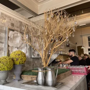 Cute decor at the bar