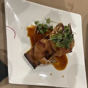 Bacon Wrapped Shrimp with Honey Crackle BBQ Sauce