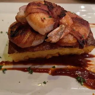 Bacon Wrapped Shrimp with Honey Crackle BBQ Sauce
