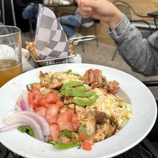 a plate of food on a table