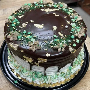 Guinness Chocolate Ganache Torte baked by our own team @ Periwinkle&apos;s Bakery.