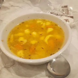 Chicken dumpling soup