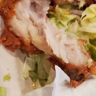 Wings ?   There was 1/2 chicken meat and the rest was like white jello