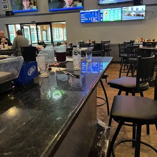 Interior right of bar