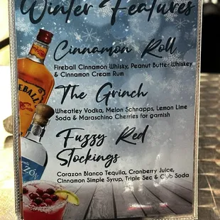 the menu