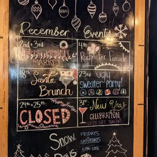 Restaurant information