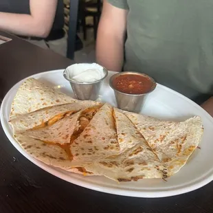 Buffalo Chicken Quesadillas