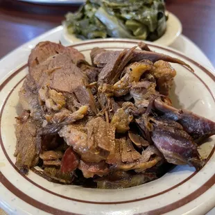 Brisket and Collard Greens