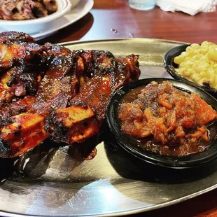 Beef Rib, Mac and yams