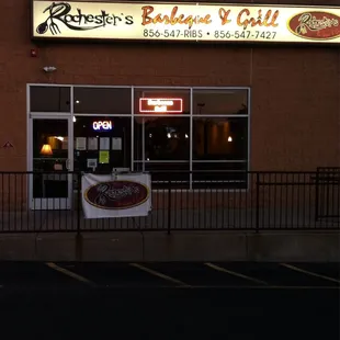 the front of the restaurant