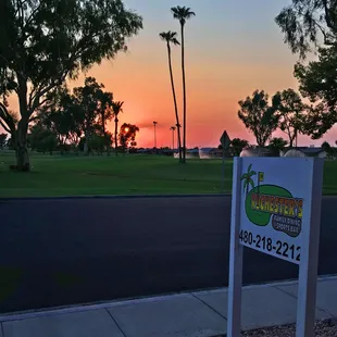 Casual golf course atmosphere