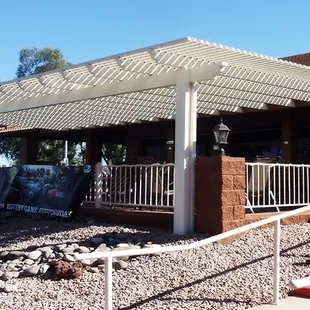 Outside Rochester's Family Restaurant and Sports Bar.