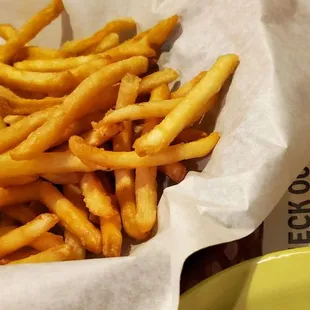 a basket of french fries