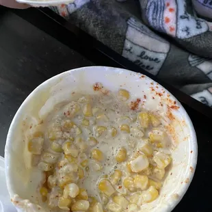 Esquite was good! A little too liquid Mayo flavored for me, but is wrong to say I would get it again!? Cause I would!