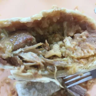 The Chile Verde Burrito is the BEST!