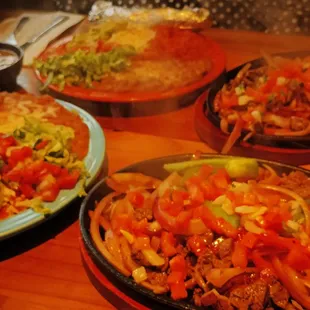 The fajitas turned out to be a LOT of food.