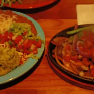 The fajitas turned out to be a LOT of food.