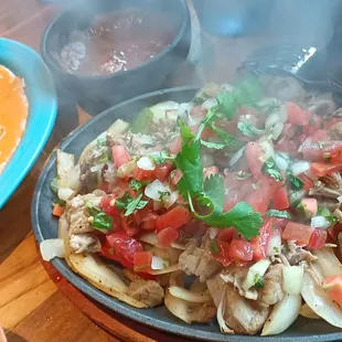 Sizzling fajitas