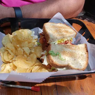 BLT with chips