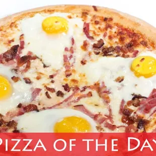 Build Your Own Pizza: Fresh dough crust, hearty red sauce, and the freshest shredded mozzarella.