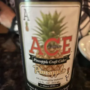 Amazing Ace Pineapple Cider