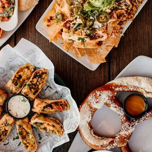 a variety of food