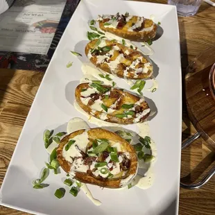 Loaded potato skins