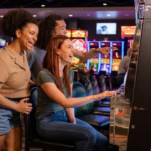 Hanging out at the slots.