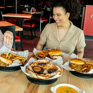 Friends enjoying our menu.