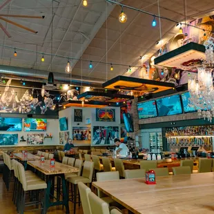 Expansive dining room perfect for parties large and small