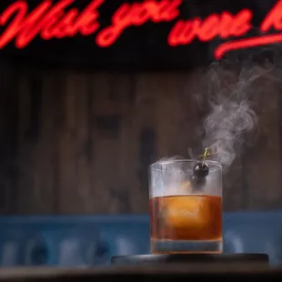 Our indoor and outdoor bars serve up signature handcrafted cocktails like the Smoked Old Fashioned Rock &amp; Roll