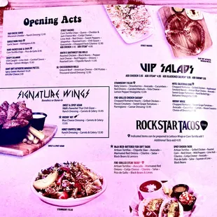 the menu