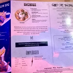the menu