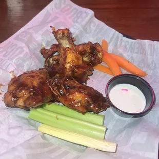 Fire Grilled BBQ Wings