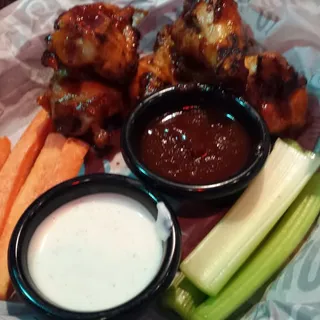 Fire Grilled BBQ Wings