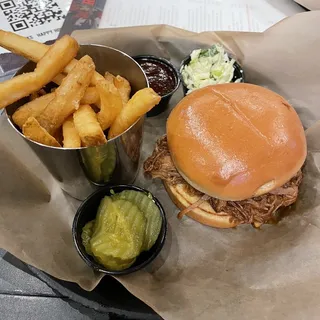 We Salute You Pulled Pork Sandwich