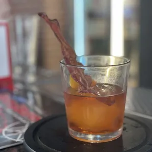Smoked old fashioned