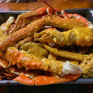 Alaskan King Crab dinner.