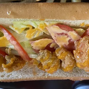 Crawfish po' boy