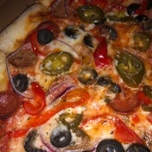 Capos Supremo sub mushrooms with Jalapeños!