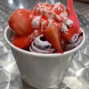 Very berry with Lychee and Strawberries.