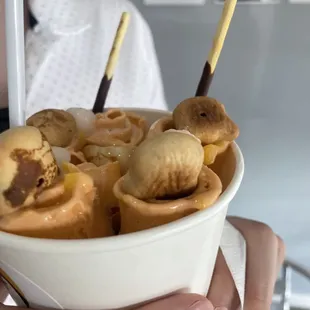 Thai tea ice cream from 19. Create Your Own Ice Cream