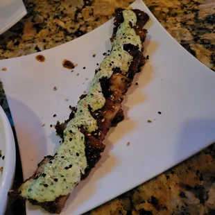 Pork belly with cilantro sauce. This was my favorite