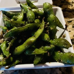 Best garlic Edamame ever!!