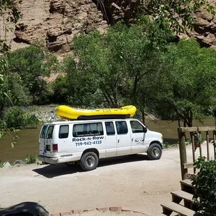 There is the van that brings you back up.