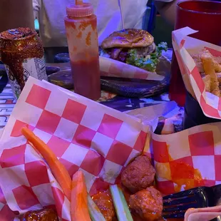 10 Piece Rock and Wings Burger