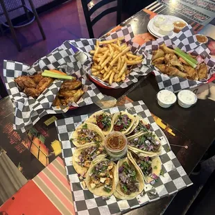 Wings, $1 tacos &amp; fries!!